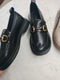 Women Casual Metal Decor Loafers Shoes